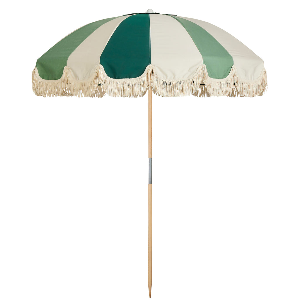 Basil Bangs Jardin Patio Umbrella Forest Block With Fringe