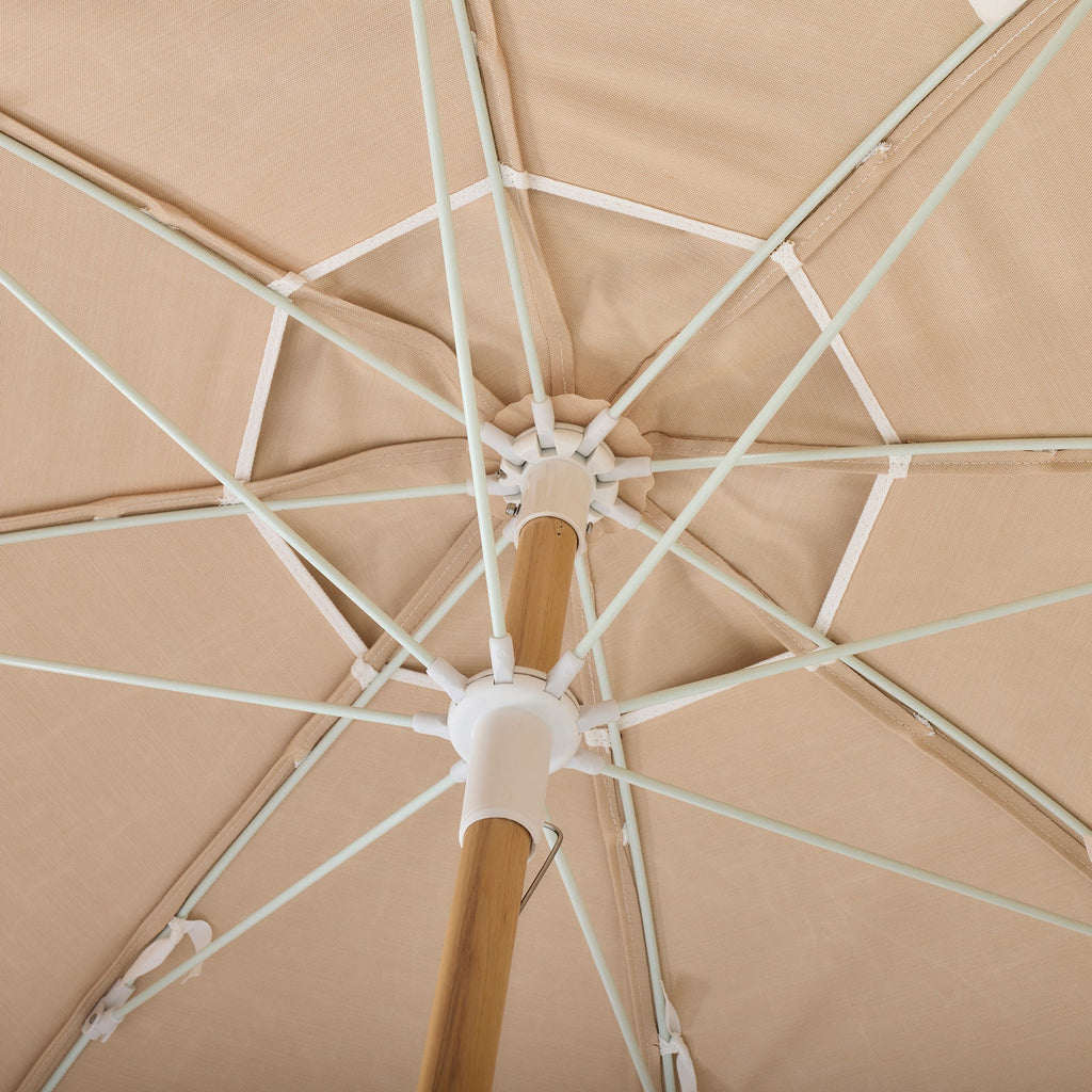 Basil Bangs Jardin Patio Umbrella Linen Terra