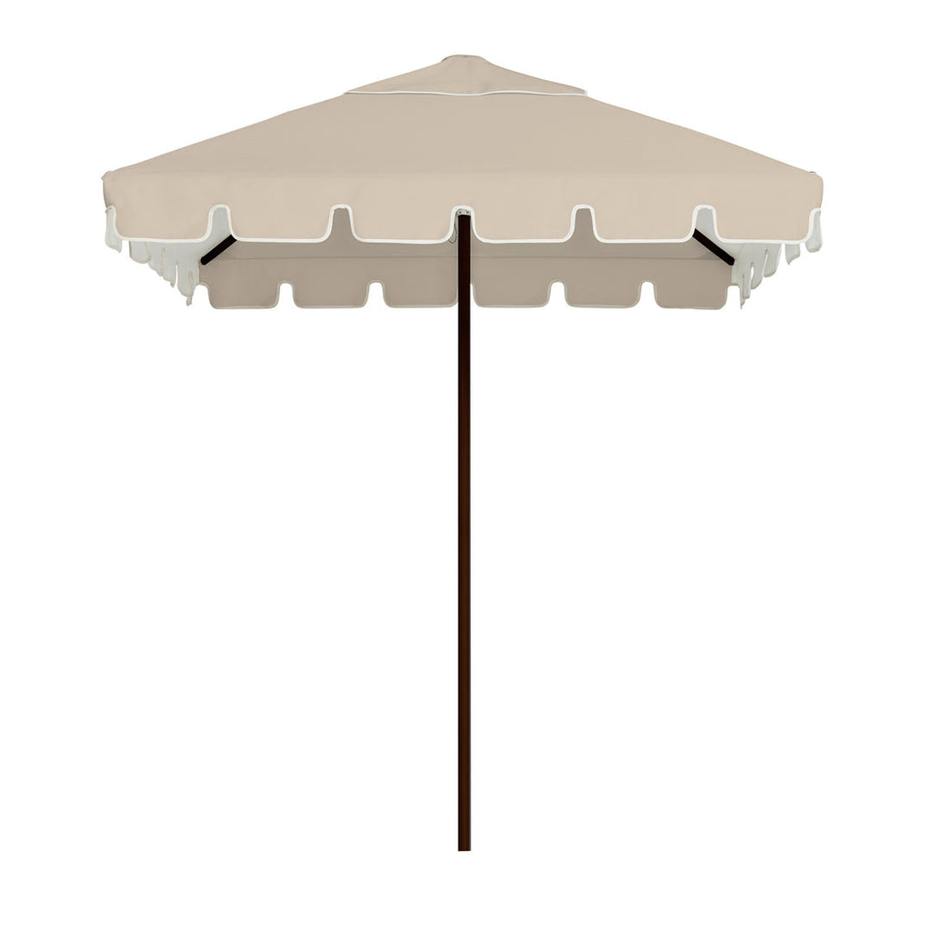 Basil Bangs Sundial+ Black 2m Umbrella Linen/Raw - Keyhole Valance