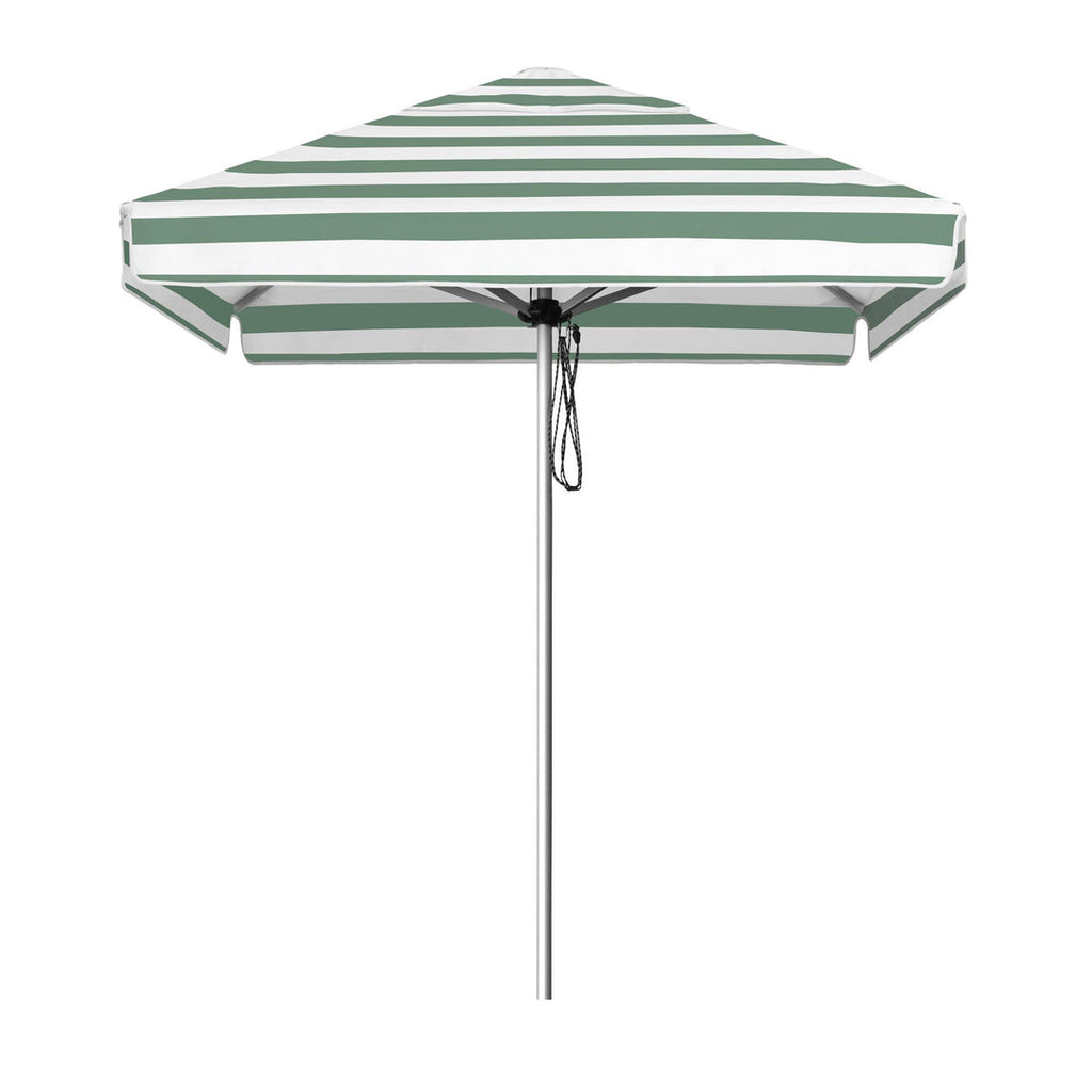 Basil Bangs Go Large 2.m Umbrella Sage Stripe - With Valance