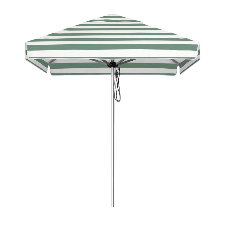 Basil Bangs Go Large 2.m Umbrella Sage Stripe - With Valance