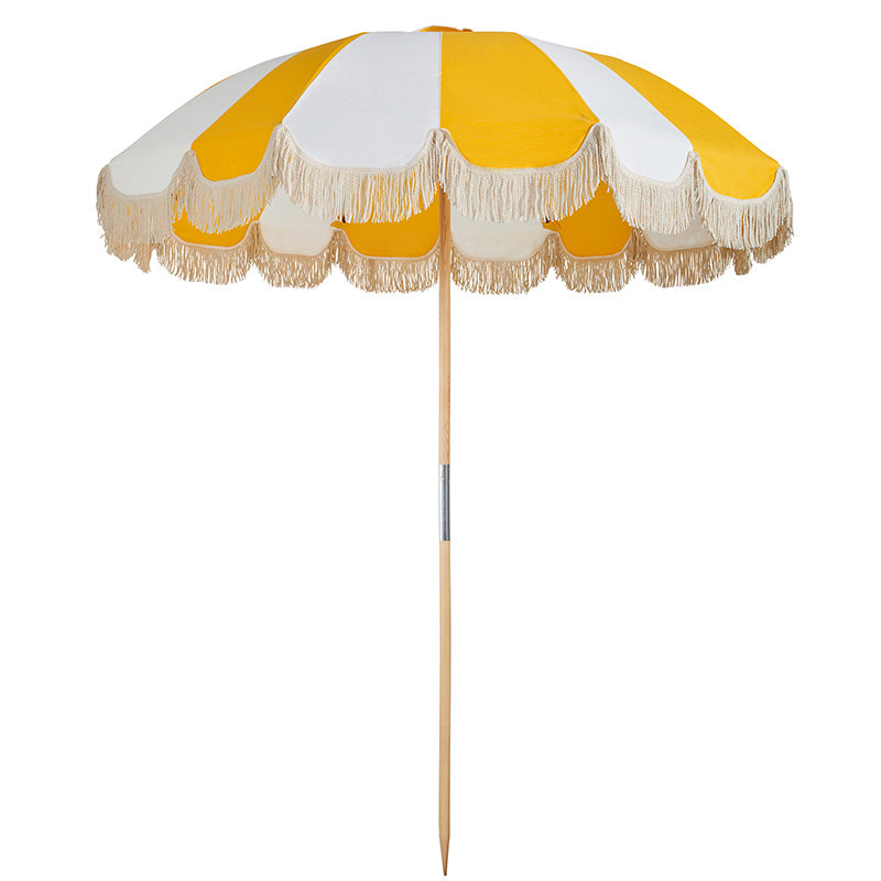 Basil Bangs Jardin Patio Umbrella Marigold With Fringe