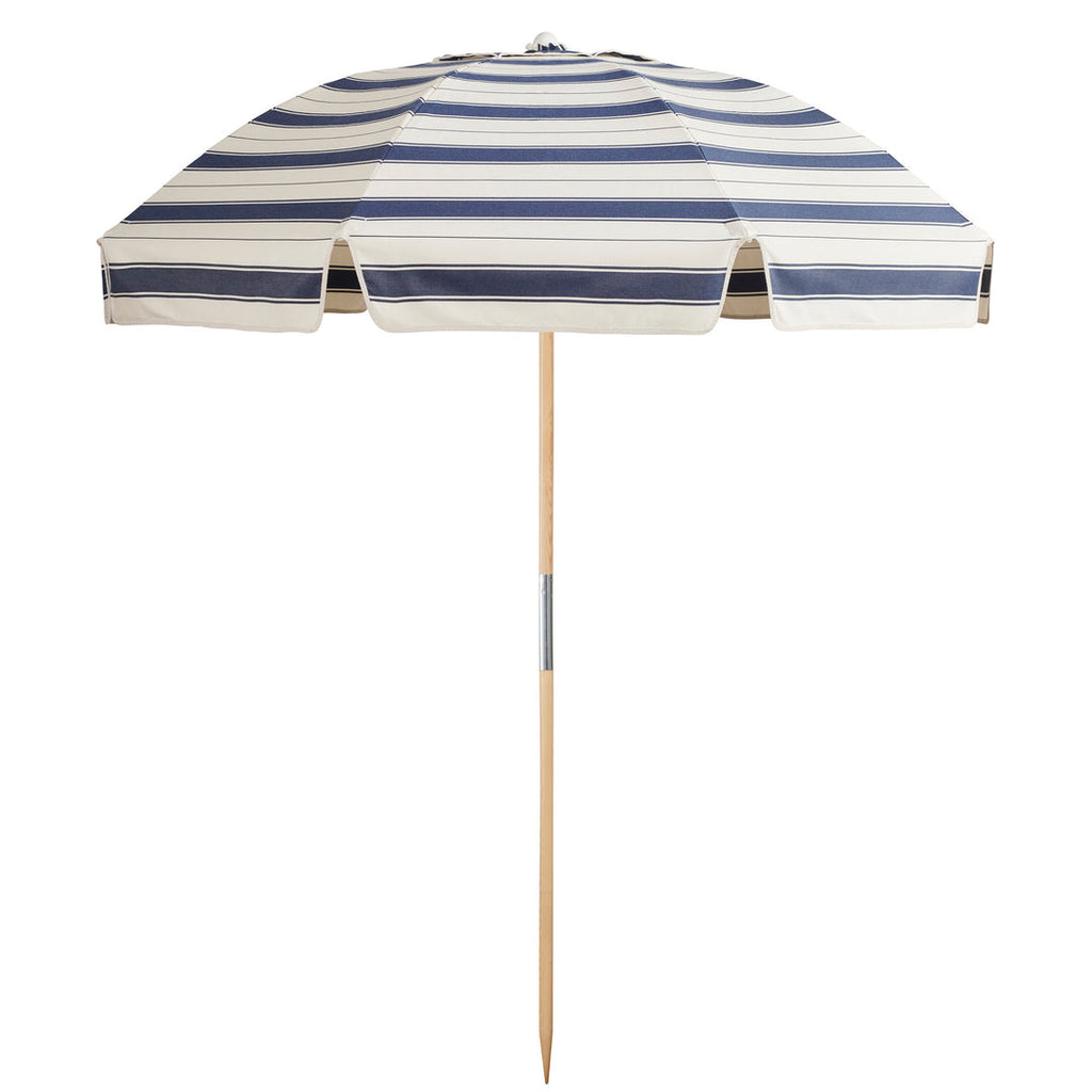 Basil Bangs Jardin Patio Umbrella Al Mare Stripe Marine