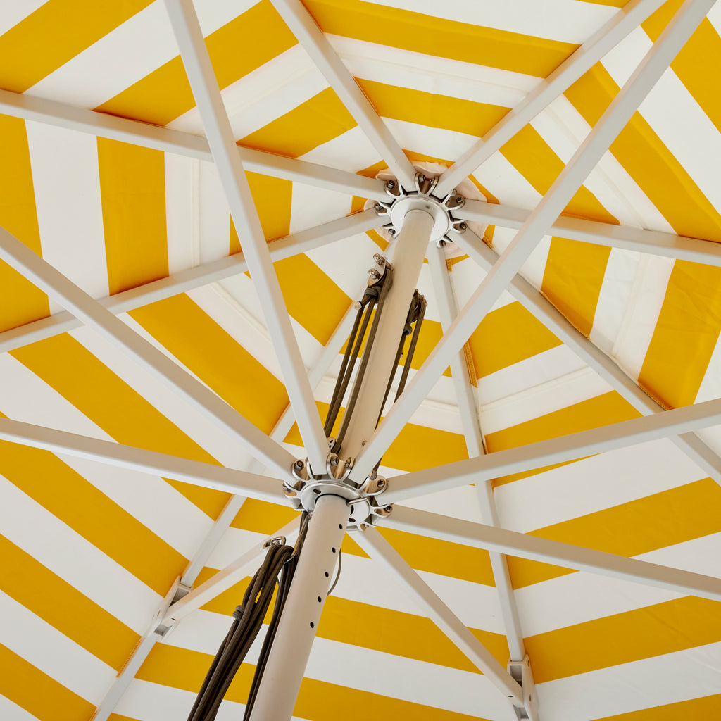 Basil Bangs Sundial White 2.8m Umbrella Marigold - No Valance