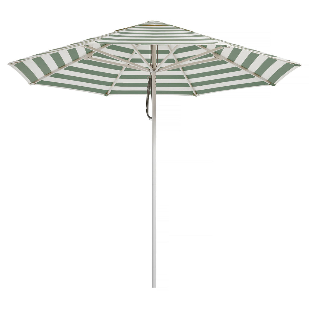 Basil Bangs Caspar 2.8m Umbrella Sage Stripe - No Valance