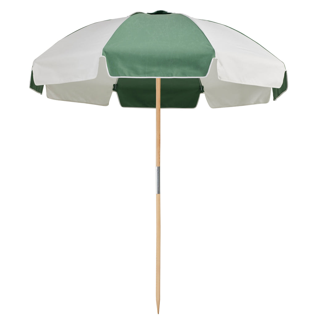 Basil Bangs Jardin Patio Umbrella Sage Stripe