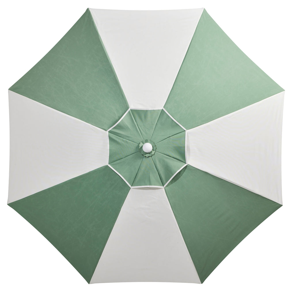 Basil Bangs Jardin Patio Umbrella Sage Stripe