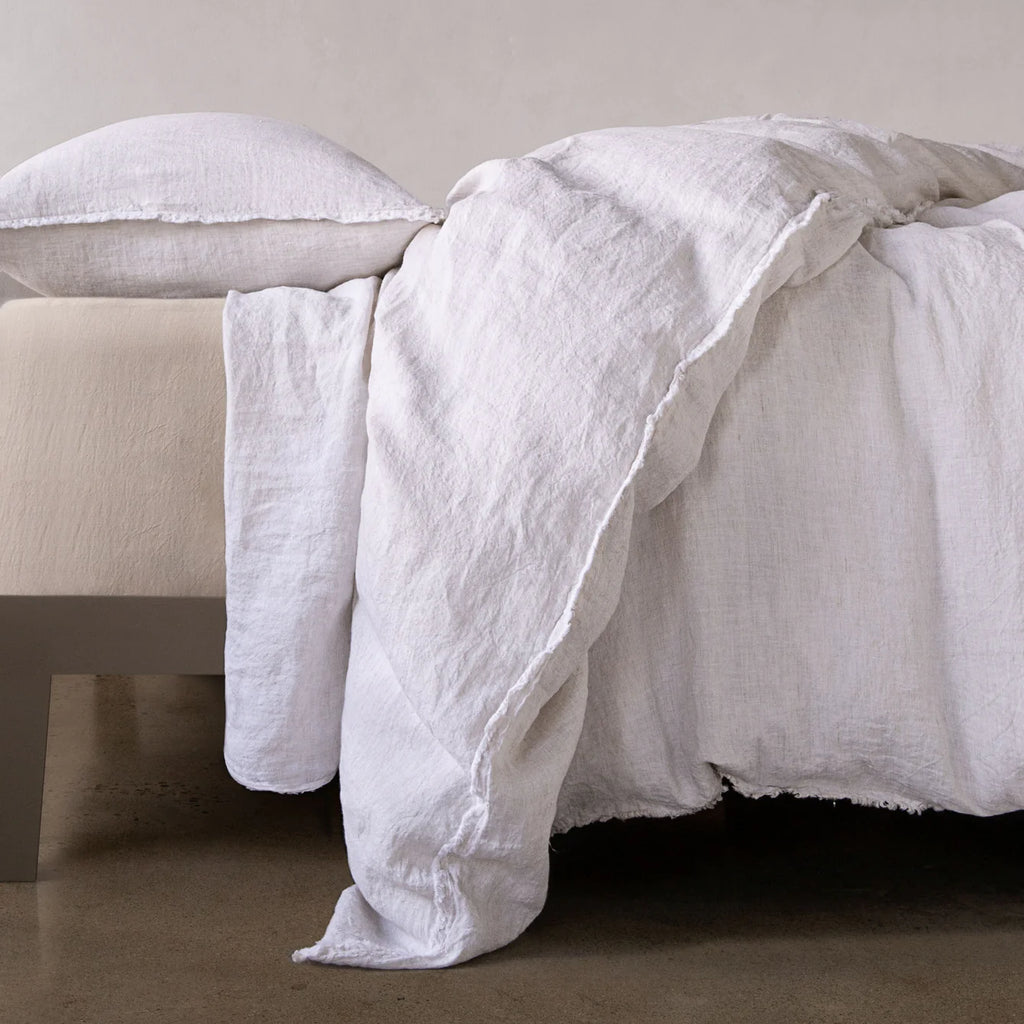Hale Mercantile Flocca Linen Duvet Cover King Petra