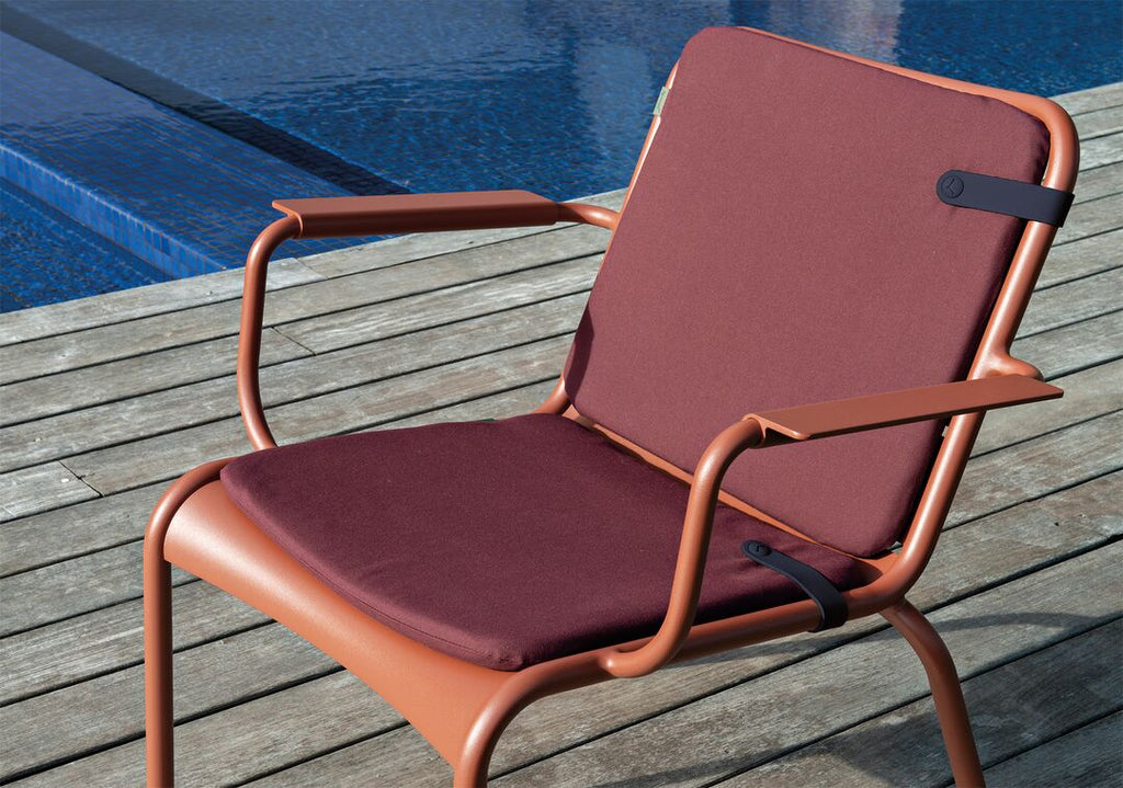 Fermob Luxembourg Colour Mix Cushion 41x45cm Burgundy - set 2