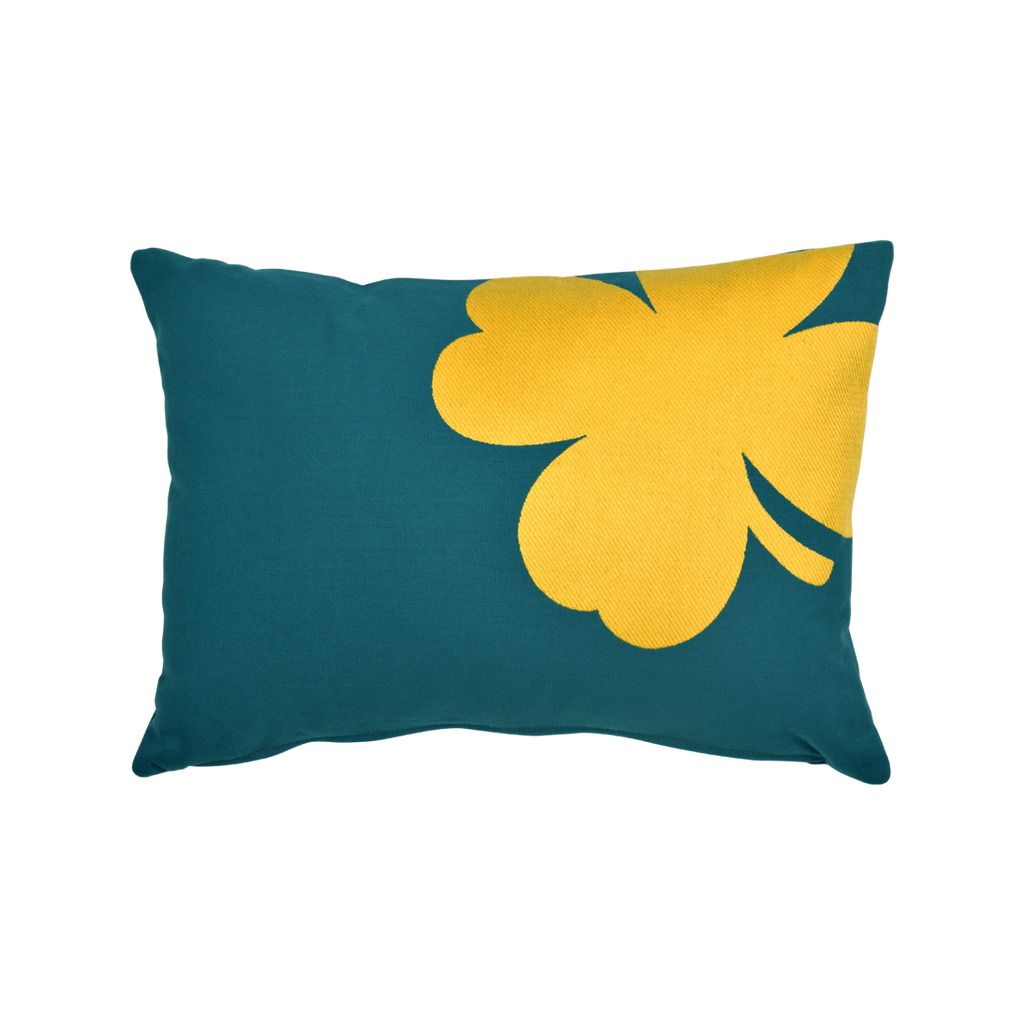 Fermob Trefle Outdoor Cushion 44x30cm Duck Blue