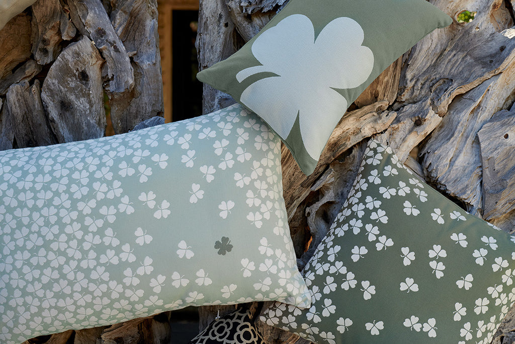 Fermob Trefle Outdoor Cushion 68x44cm Clay Grey