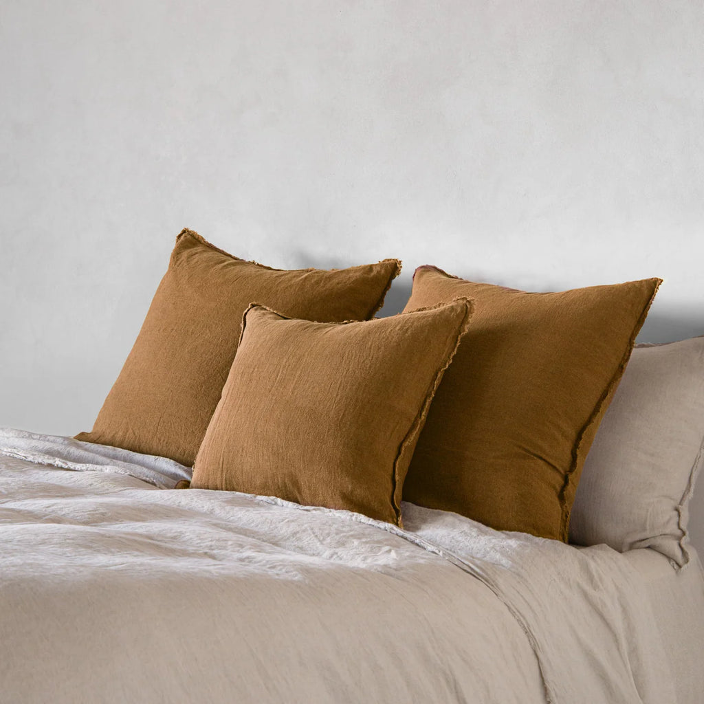 Hale Mercantile Flocca Linen 50 x 50cm Cushion Russo