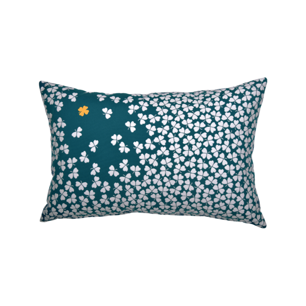 Fermob Trefle Outdoor Cushion 68x44cm Duck Blue
