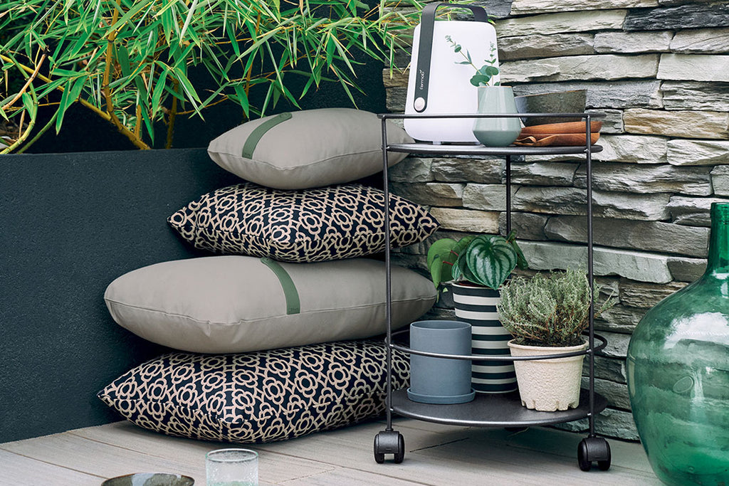 Fermob Lorette Outdoor Cushion 68x44cm Liquorice