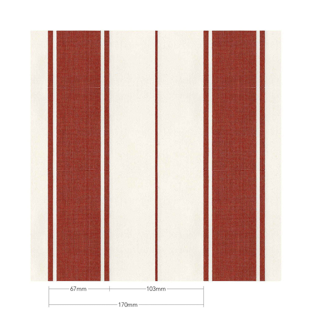 Basil Bangs Jardin Patio Umbrella Al Mare Stripe Chestnut