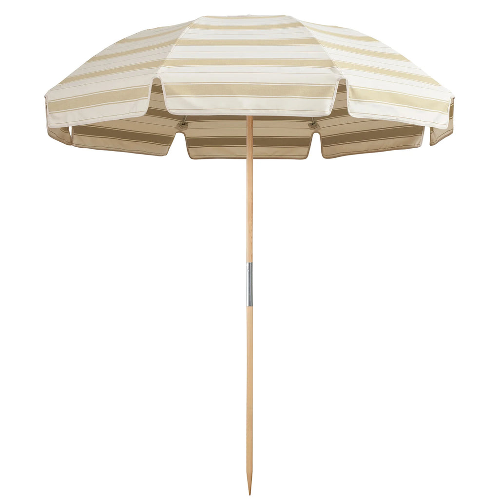 Basil Bangs Jardin Patio Umbrella Al Mare Stripe Linen