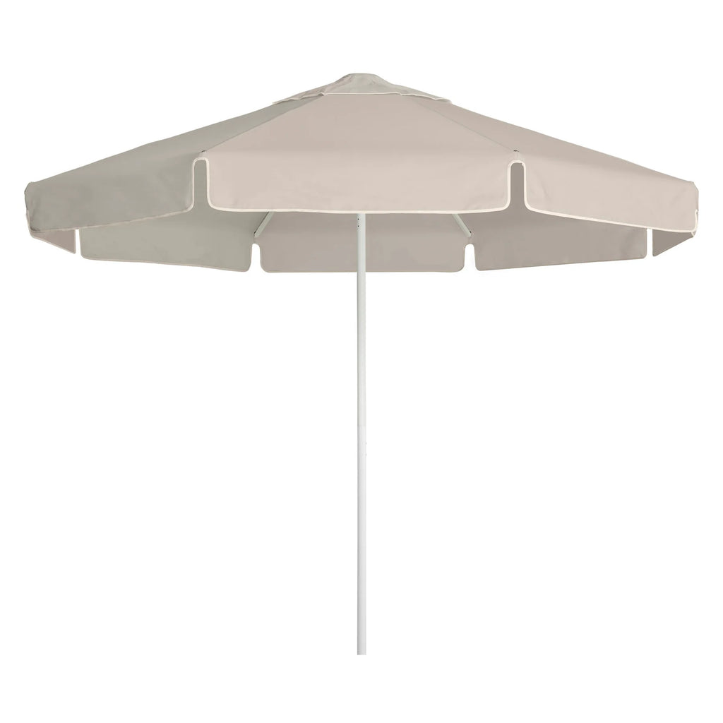 Basil Bangs Sundial White 2.8m Umbrella Raw - Straight Valance