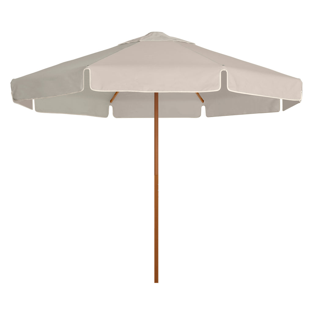Basil Bangs Sundial+ 2.8m Umbrella White - Straight Valance