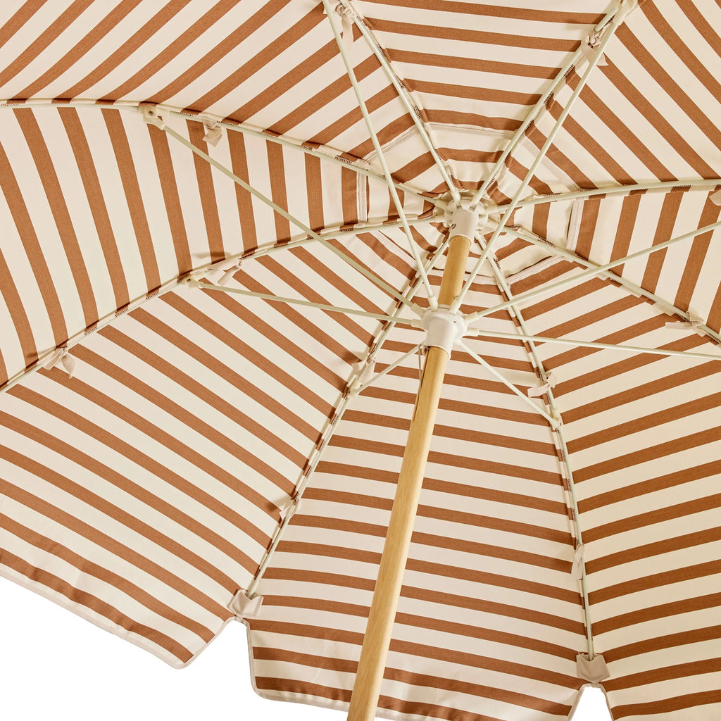 Basil Bangs Jardin Patio Umbrella Amore Stripe Terra