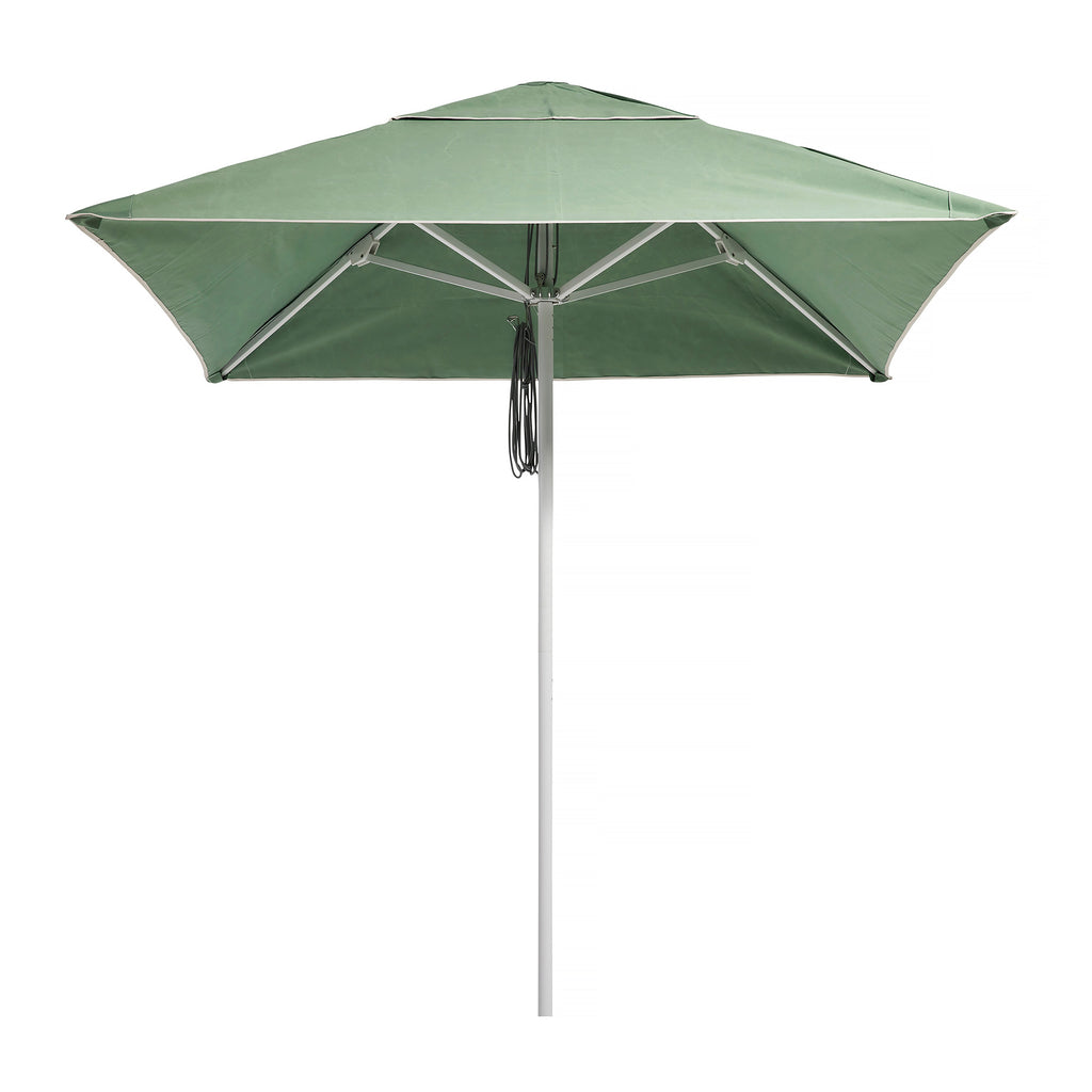 Basil Bangs Sundial White 2m Umbrella Sage - No Valance