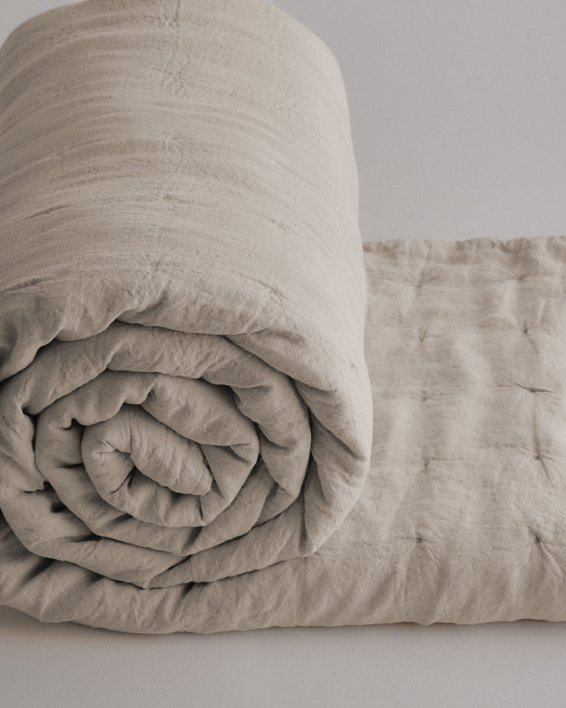 Hale Mercantile Basix Linen Quilt Sable
