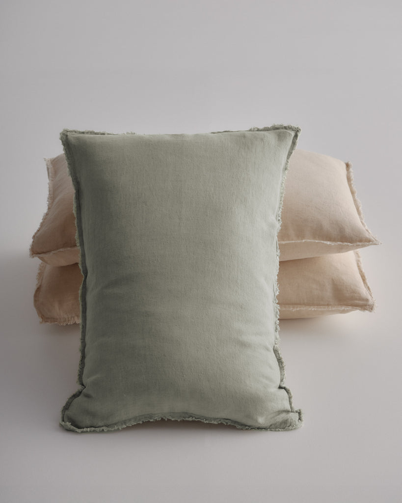 Hale Mercantile Flocca Linen Standard Pillowcase