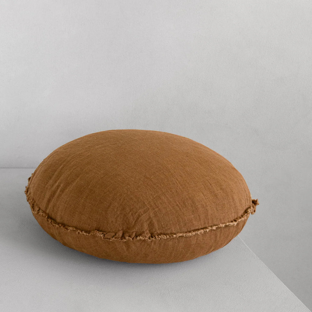Hale Mercantile Flocca Macaron Linen Cushion Russo