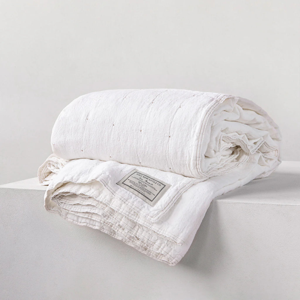 Hale Mercantile Basix Basix Linen Coverlet Queen/King Ayrton