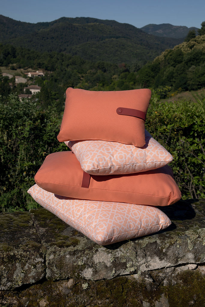 Fermob Lorette Outdoor Cushion Blush Pink 44x44cm